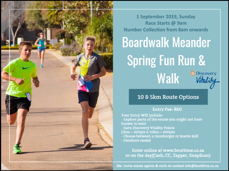 BoardWalk Meander Spring Fun Run & Walk - 5km | 10km