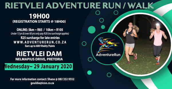 Rietvlei Night AdventureRun - 10km | 5km